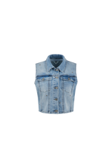 Riomaggiore gilet | Denim Mid Blue