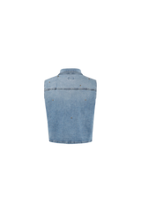 Riomaggiore gilet | Denim Mid Blue