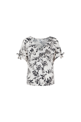 Sardinië top | Ecru/Black