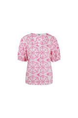 Silleda top | Offwhite/Super Pink