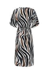 Puerto Rico jurk | Offwhite/Tiger Eye