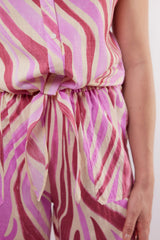 Puerto Rico blouse | Offwhite/Super Pink