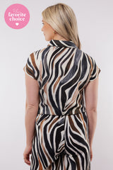 Puerto Rico blouse | Offwhite/Tiger Eye