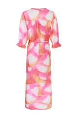 Amalfi jurk | Super Pink/Color mix