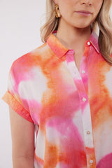 Como blouse | Super Pink/Color mix