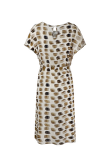 Olivenza jurk | Sand/Mustard Olive