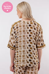 Ibiza top | Sand/Mustard Olive