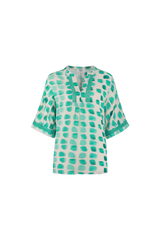 Ibiza top | Sand/Pool Blue