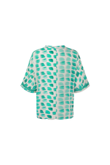 Ibiza top | Sand/Pool Blue