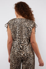 Carbello top | Sahara/Black