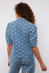 Sevilla blouse | Denim Mid Blue