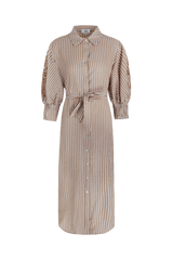 Nantes jurk | Offwhite/Tiger Eye