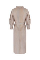 Nantes jurk | Offwhite/Tiger Eye