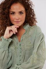 Nancay blouse | Jade Green
