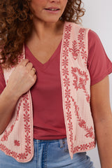 Ardentes gilet | Ballet Pink