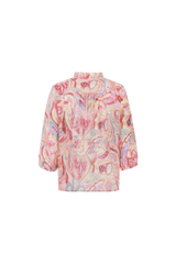 Gerona blouse | Ballet Pink/Jade Green