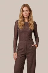 Tanea top | Mocha Brown
