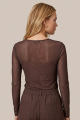 Tanea top | Mocha Brown