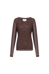 Tanea top | Mocha Brown