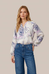 Lively blouse | Lilac/Color mix