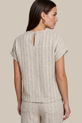 Tesja top | Light Camel/Color mix