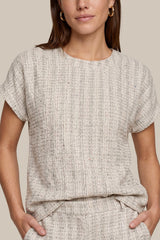Tesja top | Light Camel/Color mix