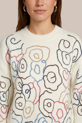 Wings trui | Wool White/Color Mix
