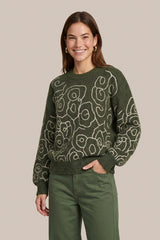 Wings trui | Dark Olive/Sand
