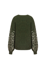 Wings trui | Dark Olive/Sand