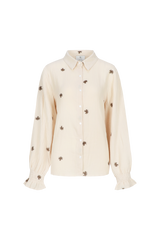 Lancy blouse | Sand/Mocha Brown