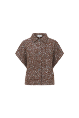 Gilana gilet | Mocha Brown/Color mix
