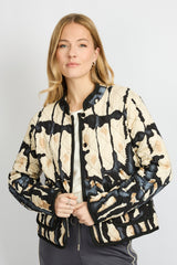 Juna jacket | Sand/Light Jeans Blue