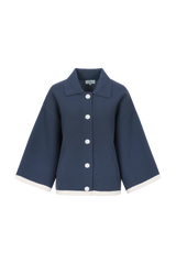 Jamila jacket | Dark Jeans Blue/Sand