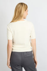 Kenza top | Wool White