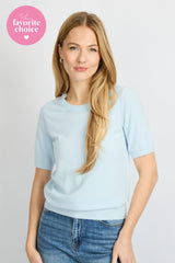 Kenza top | Blue Mist