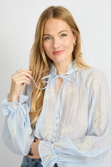 Lyra blouse | Blue Mist