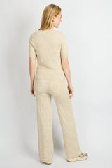 Perla knit broek | Sand