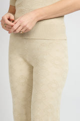 Perla knit broek | Sand