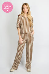 Portia broek | Offwhite/Tiger Eye