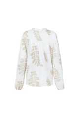 Lize blouse | Offwhite/Gold