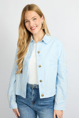 Lunae blouse | Blue Mist/Light Denim Blue