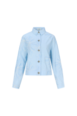 Lunae blouse | Blue Mist/Light Denim Blue