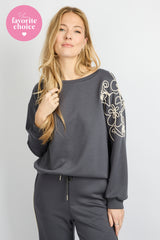 Wilhelmina sweater | Dark Jeans Blue