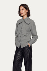 Lissa blouse | Black/Offwhite