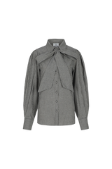 Lissa blouse | Black/Offwhite