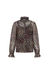 Laurentine blouse | Dark Walnut/Color mix
