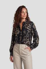 Nova blouse | Black/Sand