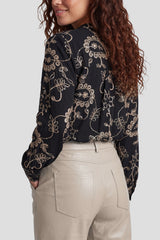 Nova blouse | Black/Sand