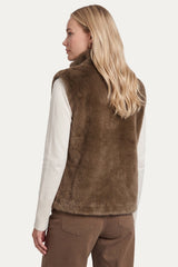 Geraldine gilet | Dark Walnut