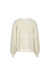 Karmen trui | Wool White/Sand
